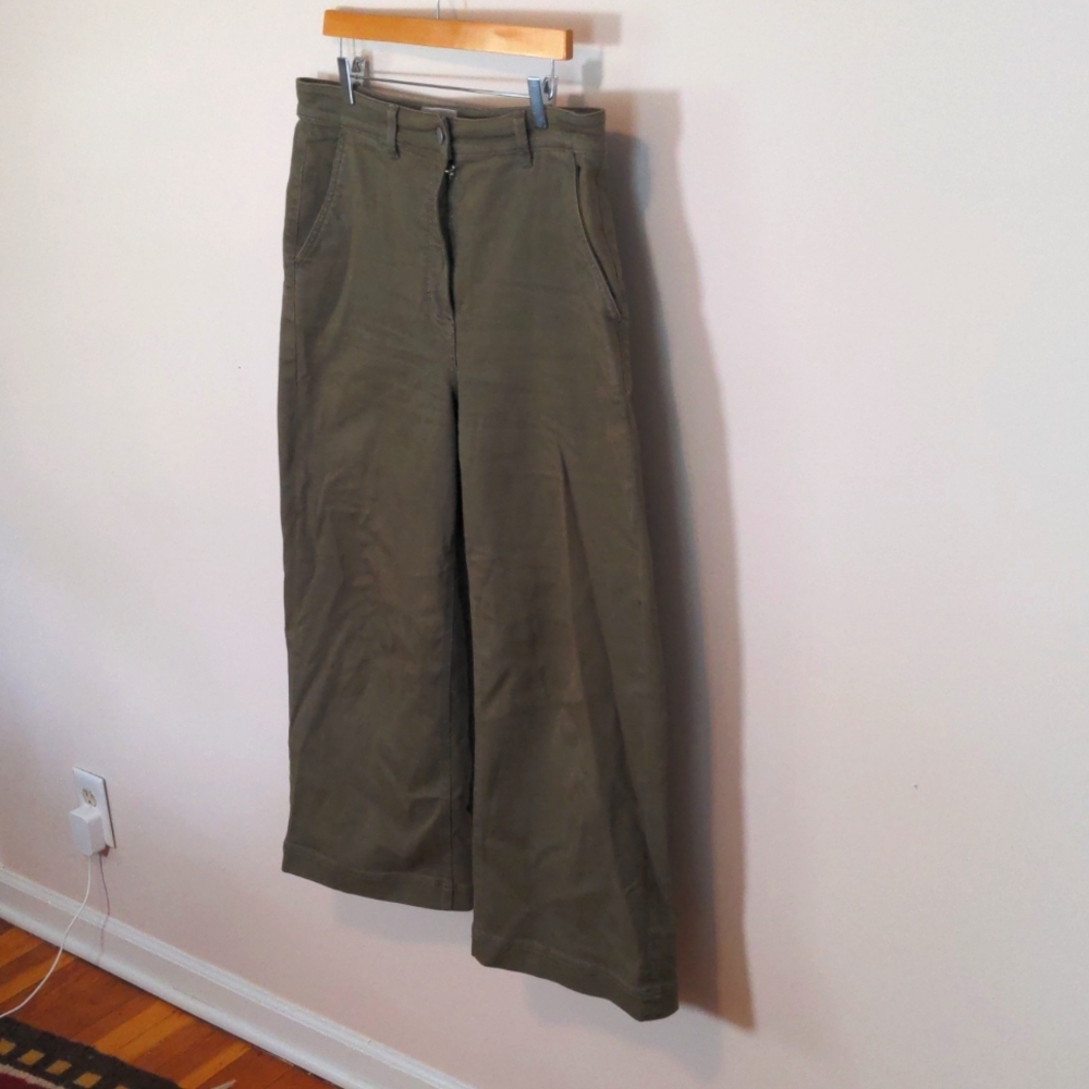 Everlane Wide Leg Prop Pant - Olive 16